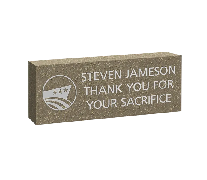 [PACBAT 4X12 LOGO BRICK] 4x12 National Museum of the Surface Navy Logo Brick (Paver)